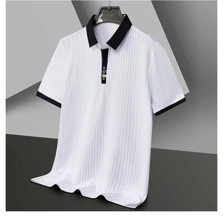 Polo a rayas refinado – Hombre
