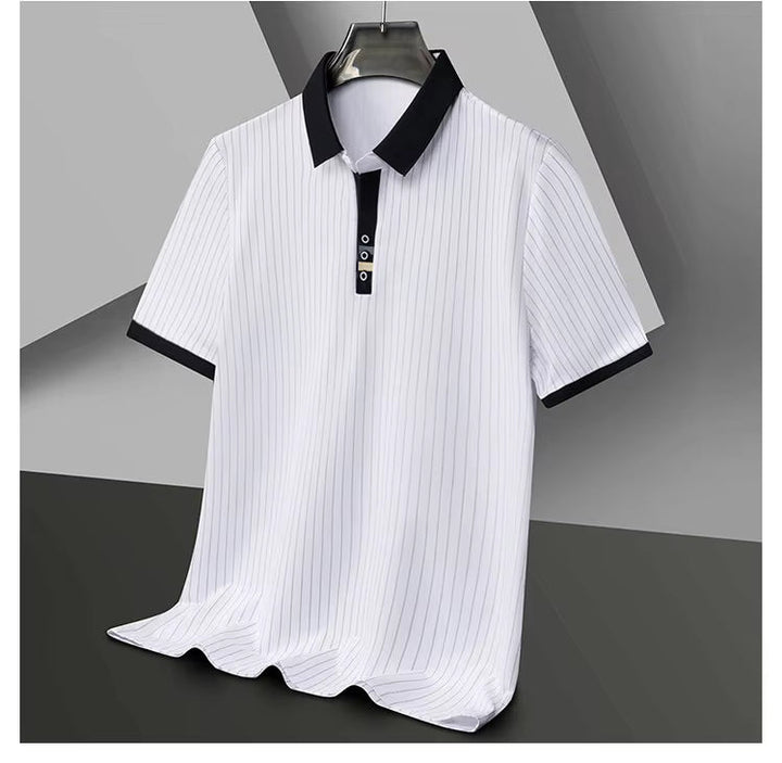 Polo a rayas refinado – Hombre