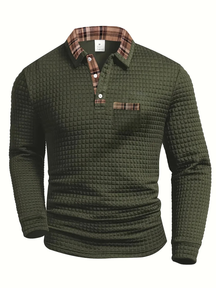 Koszulka polo w kratę – męska
