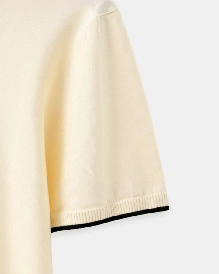 Tailored Piqué Polo with Contrast Details – Men