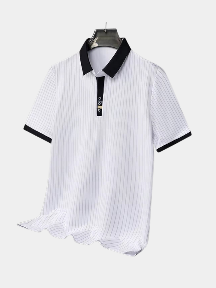 Polo a rayas refinado – Hombre