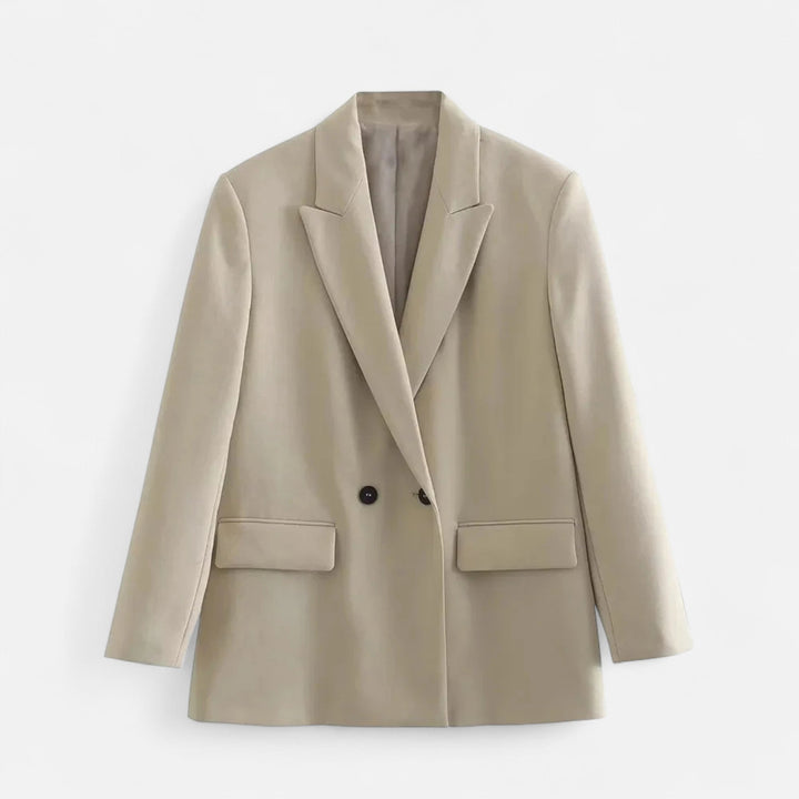 Dame dobbeltradet vintage blazer