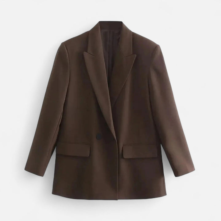 Dame dobbeltradet vintage blazer