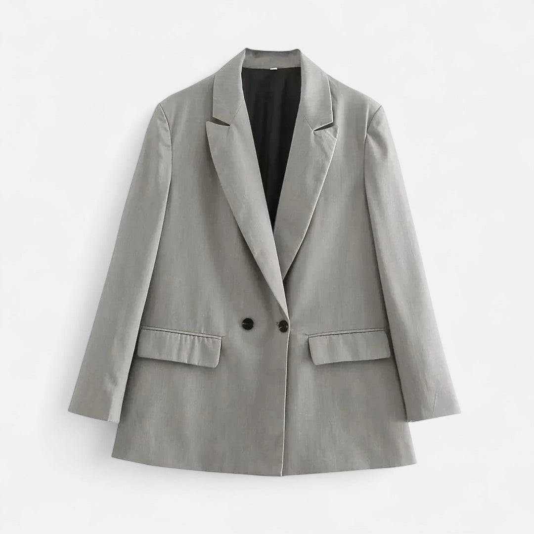 Dame dobbeltradet vintage blazer