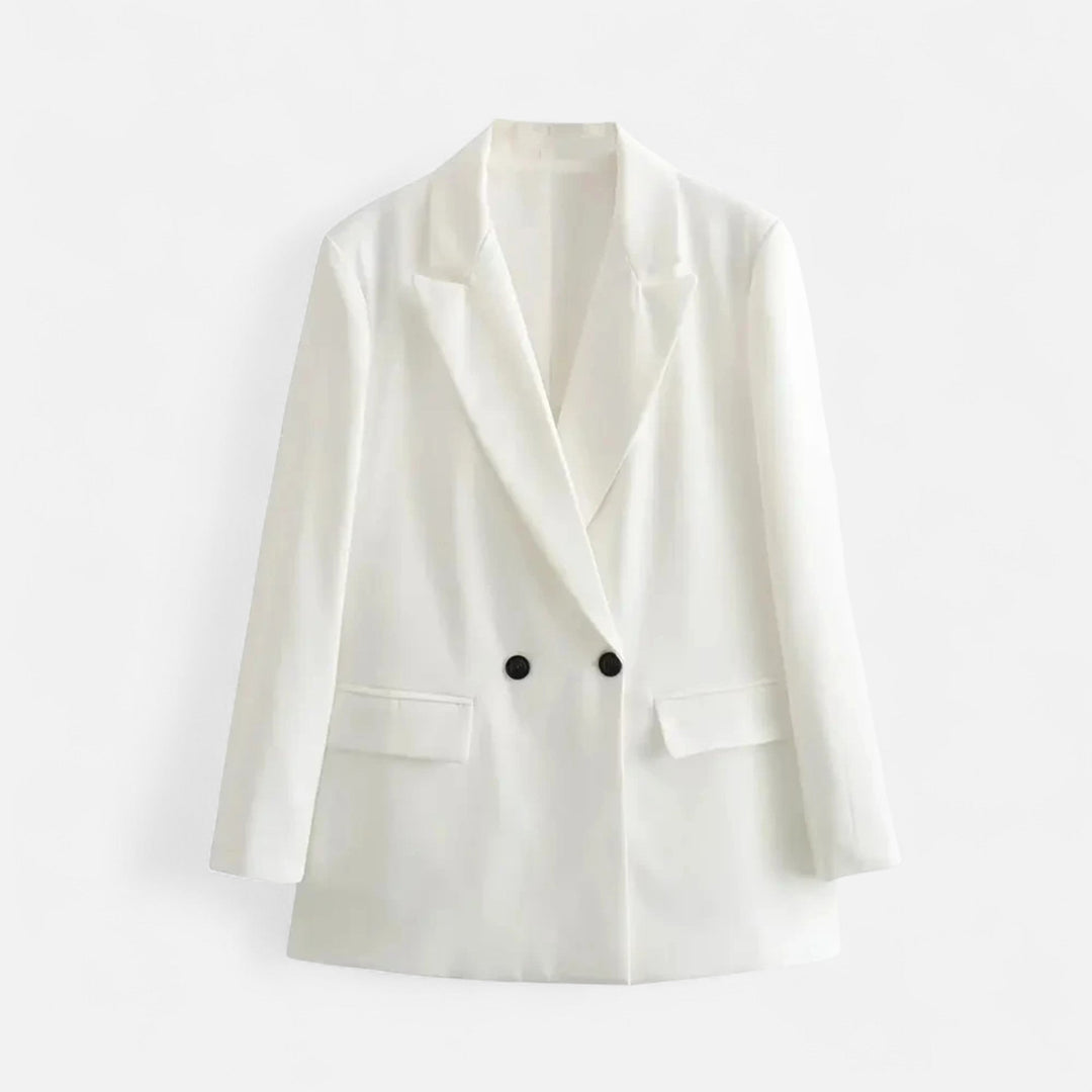 Dame dobbeltradet vintage blazer