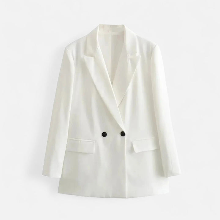 Dame dobbeltradet vintage blazer