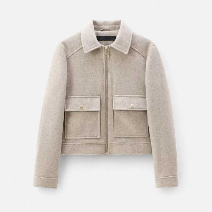 Chaqueta de Invierno Elegante para Mujer con Cierre Relámpago