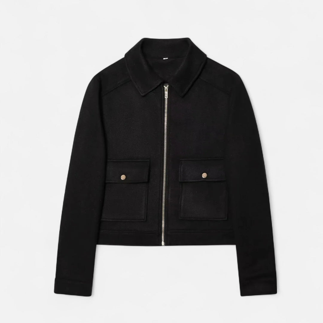 Chaqueta de Invierno Elegante para Mujer con Cierre Relámpago