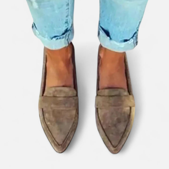 Mocasines Retro de Punta para Mujer