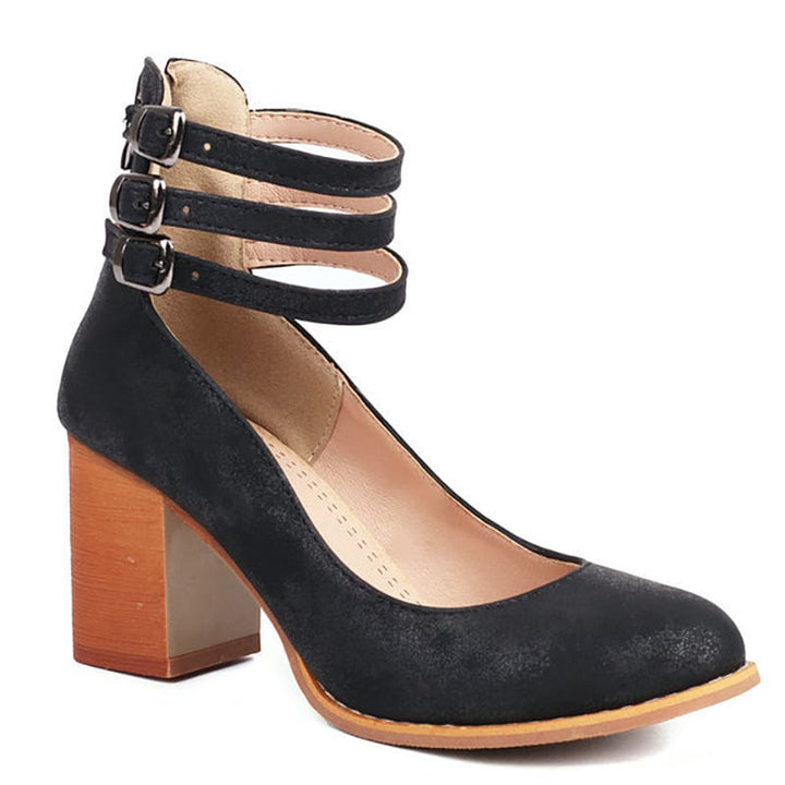 Sandali con tacco a tripla fascia da donna