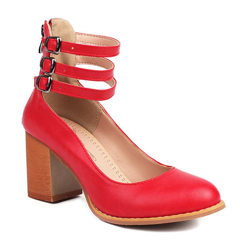 Sandali con tacco a tripla fascia da donna