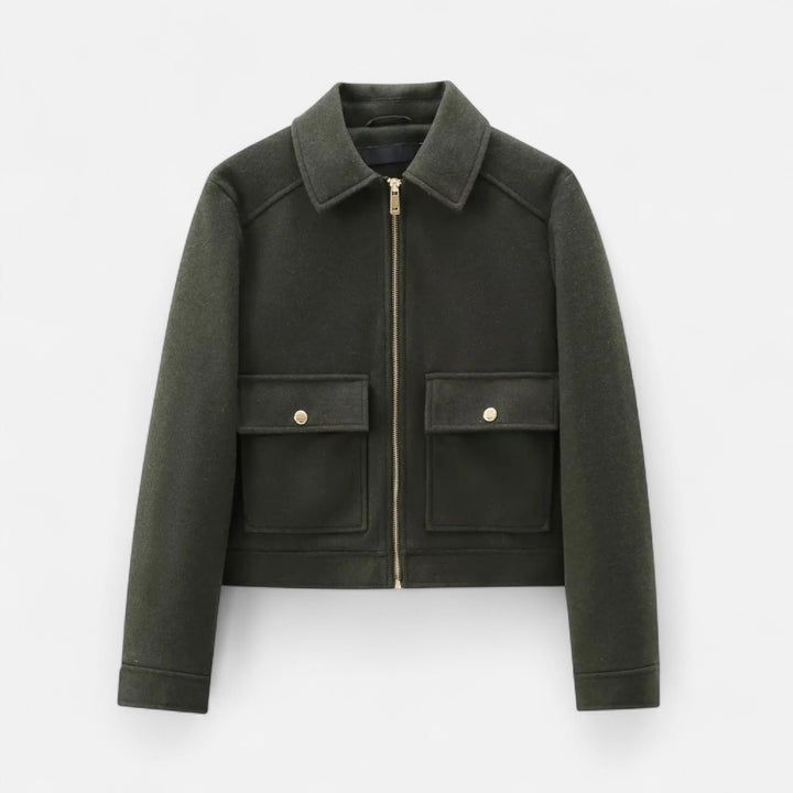 Chaqueta de Invierno Elegante para Mujer con Cierre Relámpago