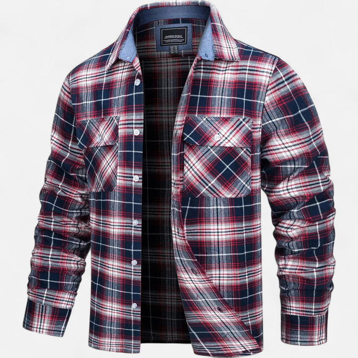 Chaqueta camisa ligera de gran tamaño para hombre