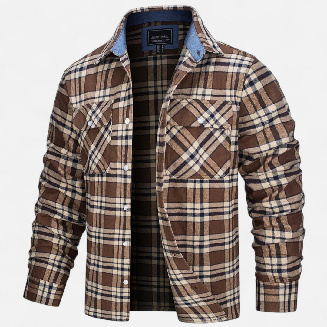Chaqueta camisa ligera de gran tamaño para hombre