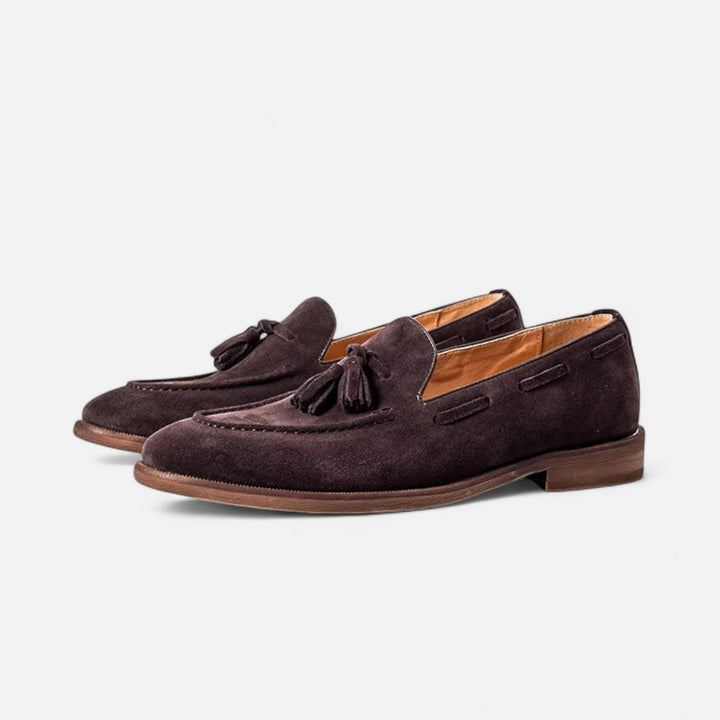 Men’s Nubuck Leather Loafers | Classic British Style