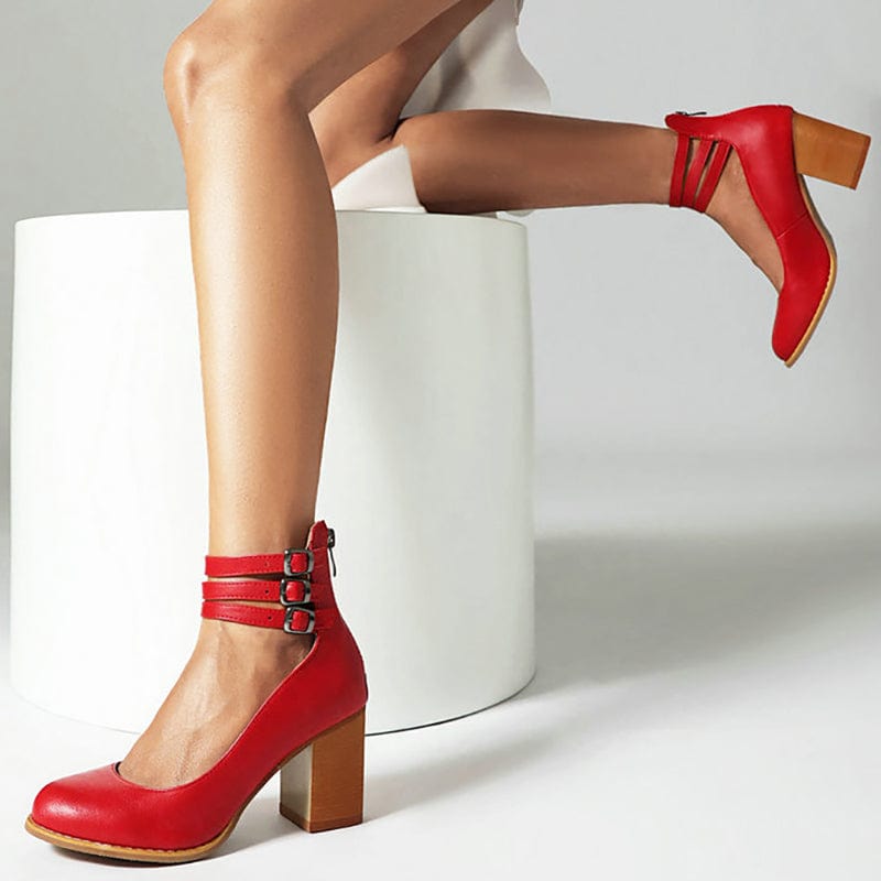 Sandali con tacco a tripla fascia da donna