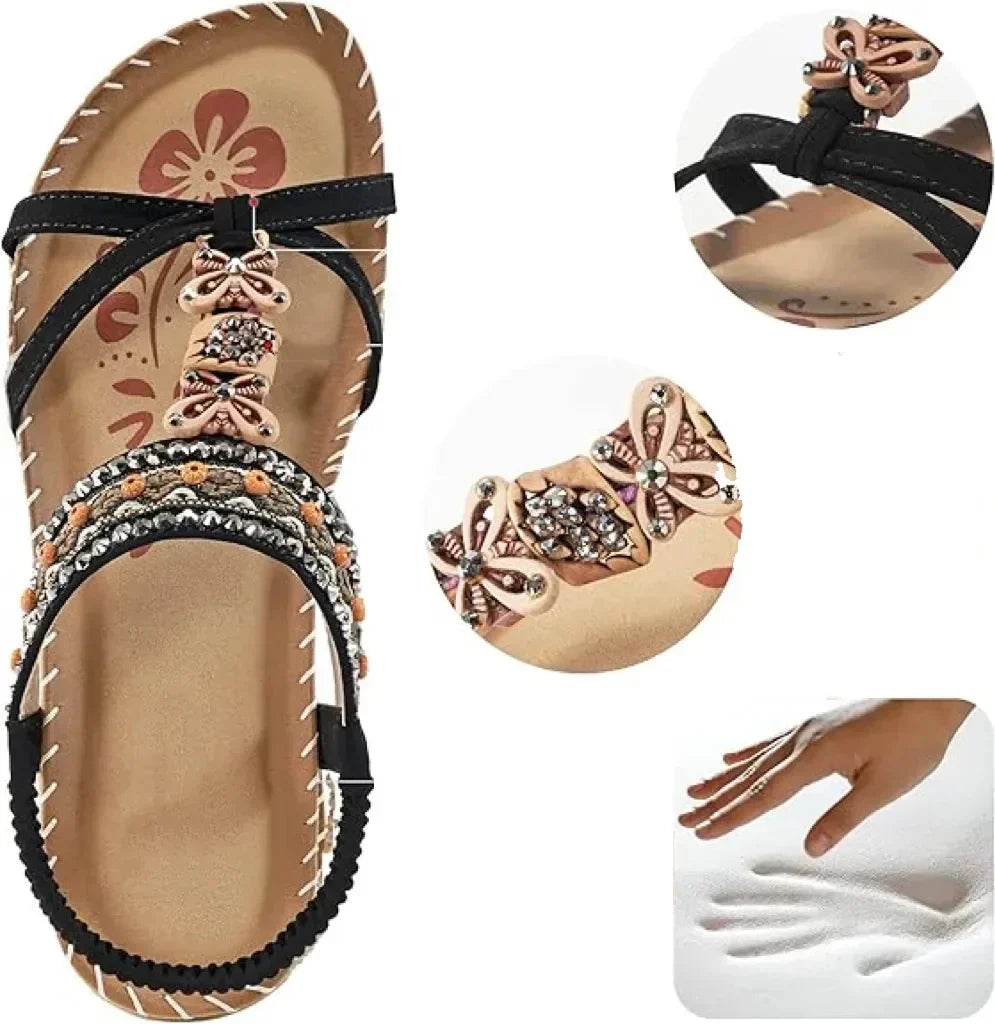 Sandalias de soporte cómodo para mujer