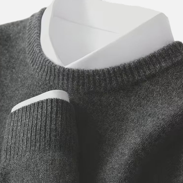 Maglione da uomo a girocollo in maglia