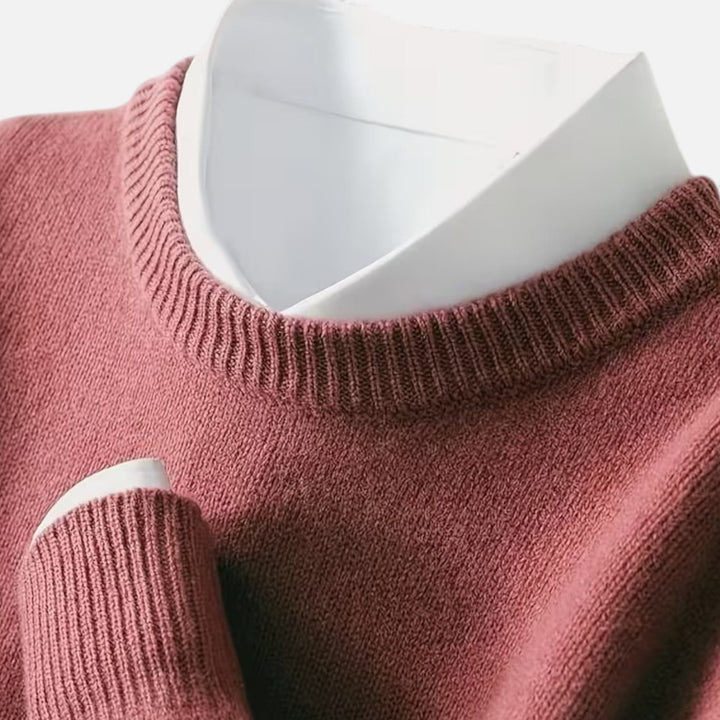 Maglione da uomo a girocollo in maglia