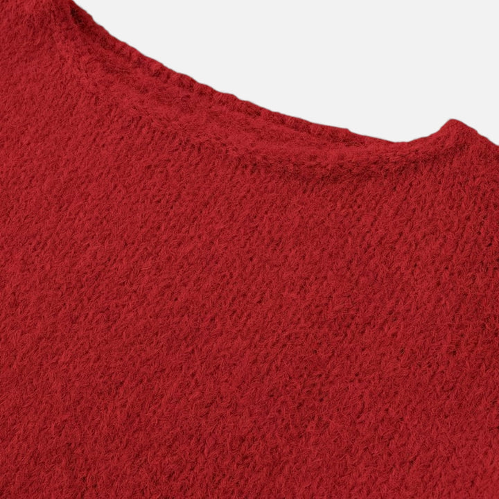 Women’s Off-Shoulder Knit Winter Sweater