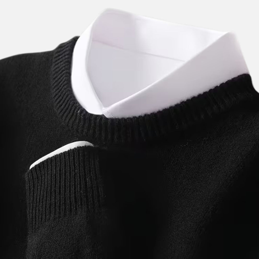 Maglione da uomo a girocollo in maglia