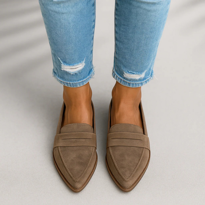 Dame Rosie Læder Loafers