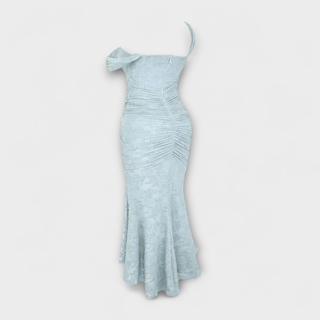 Abito lungo con corsetto elegante e raffinato