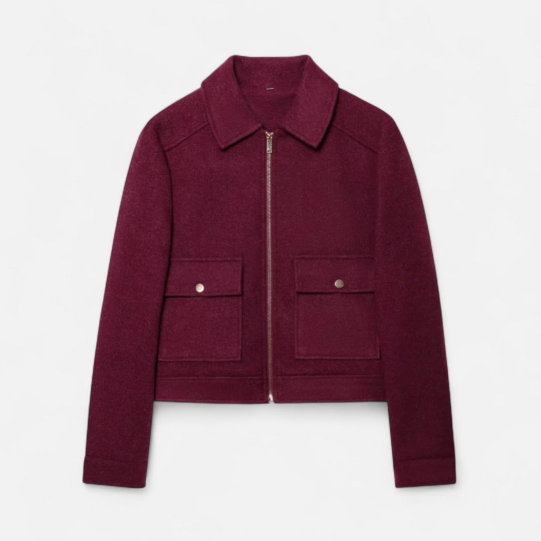 Chaqueta de Invierno Elegante para Mujer con Cierre Relámpago